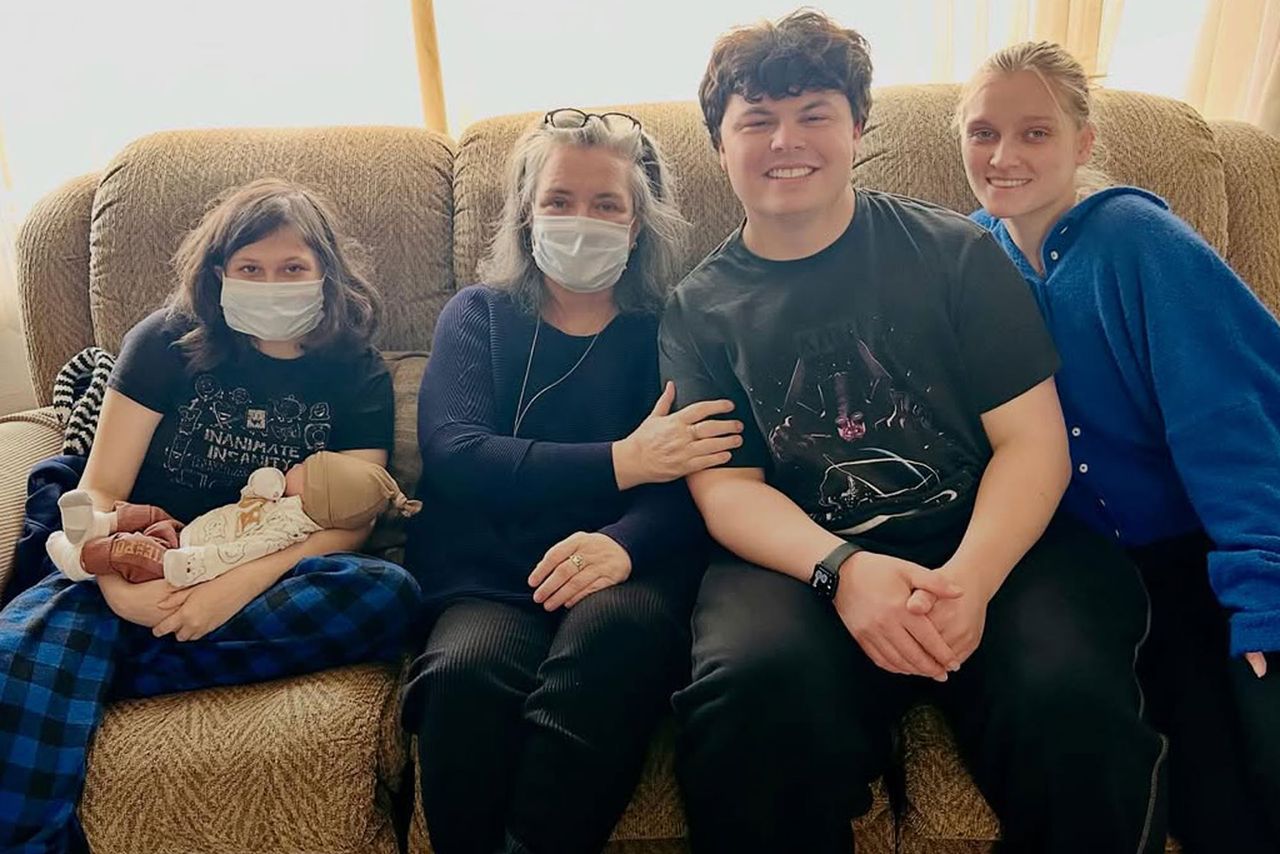 Rosie O'Donnell with kids Blake, Vivienne and Clay and grandson Anthony.Credit: Rosie O’Donnell/Instagram