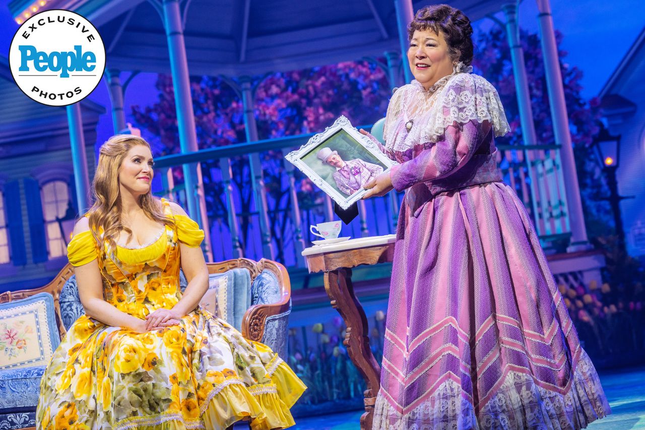 Sara Chase and Ann Harada in 'Schmigadoon!' on BroadwayCredit: Matthew Murphy and Evan Zimmerman