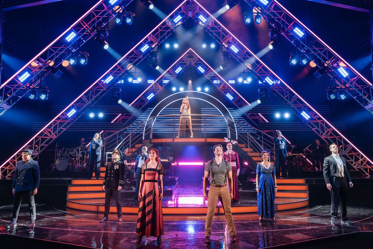 The cast of 'Titanique' on BroadwayCredit: Evan Zimmerman for MurphyMade