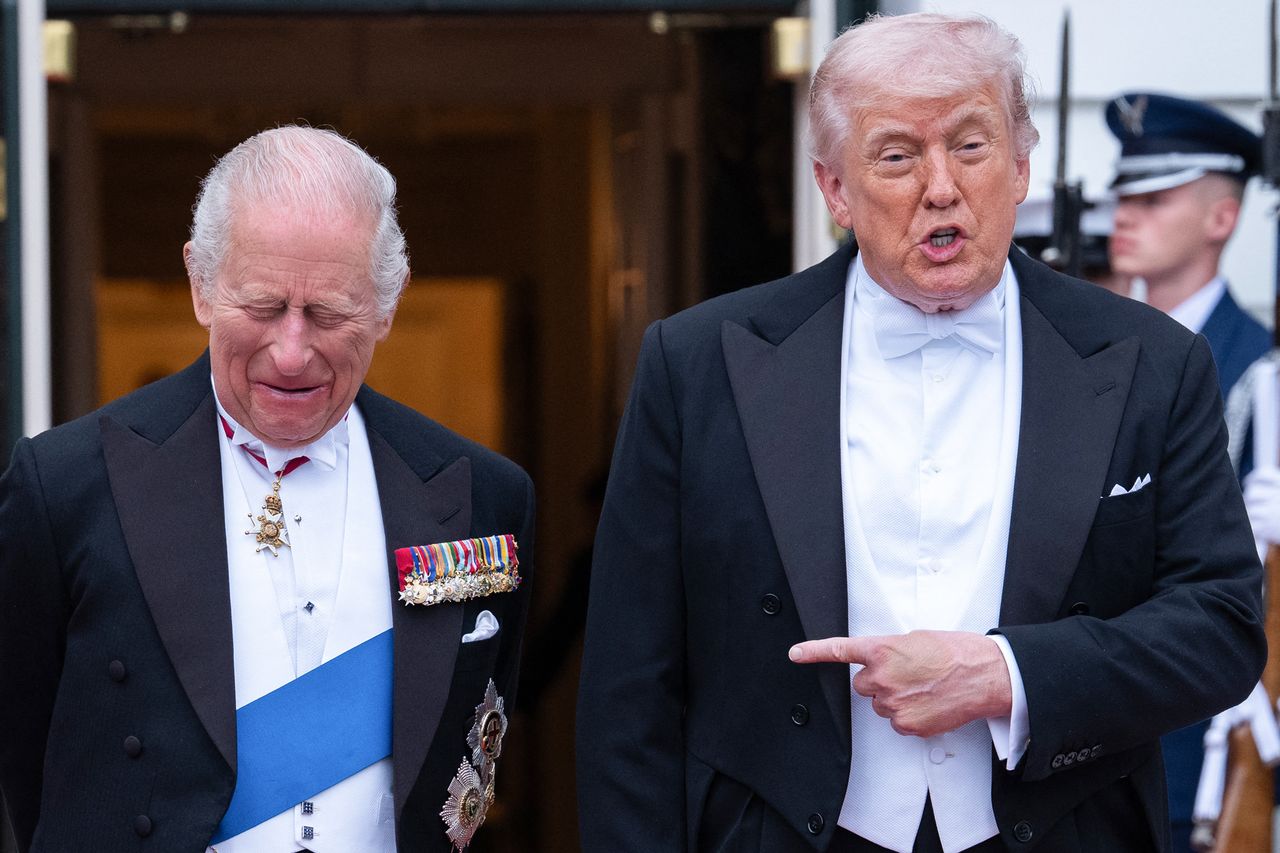 King Charles and Donald Trump at the White House on April 28, 2026.Credit: Aaron Schwartz / AFP via Getty