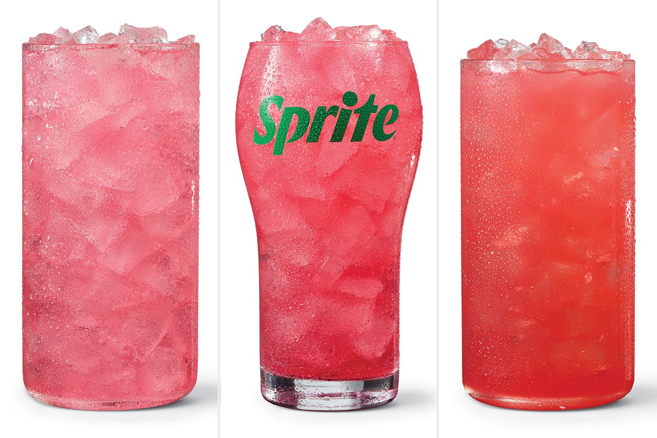 Watermelon Lemonade, Watermelon Sprite, Watermelon Sparkling EnergyCredit: Wendy's