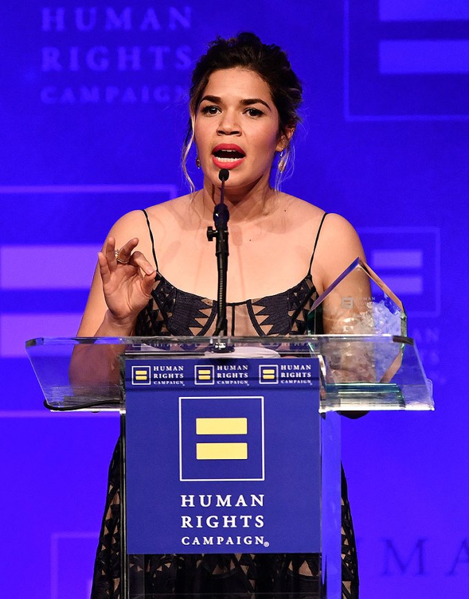 America Ferrera at a gala