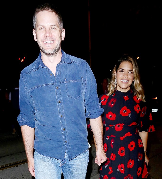 America Ferrera and Ryan Piers Williams walking together