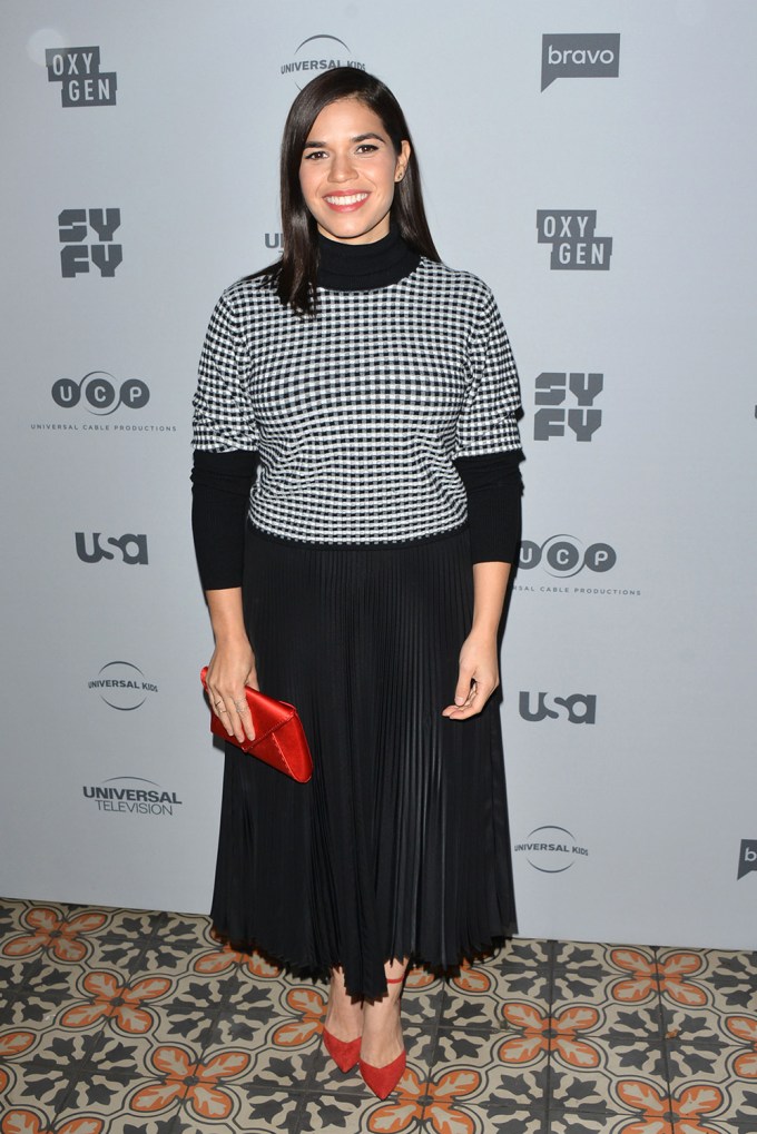 America Ferrera smiles
