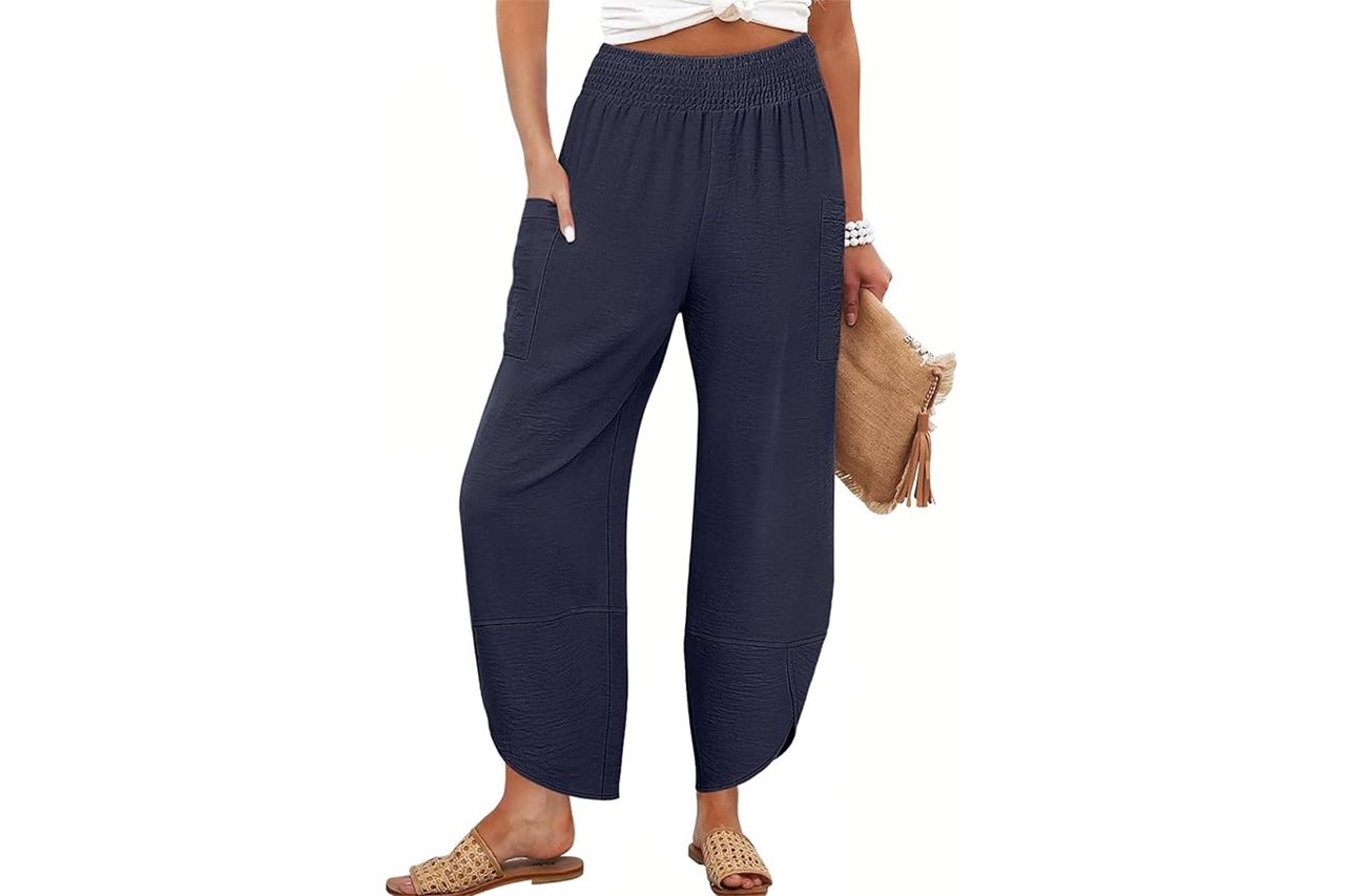 ANRABESS Womens Wide Leg Palazzo Capri Pants Credit: Amazon