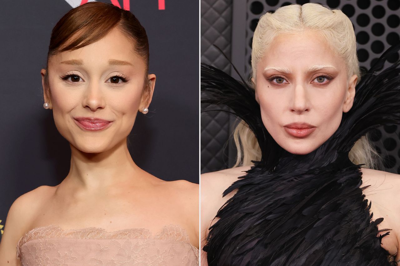 Ariana Grande attends the AFI Awards Luncheon at the Four Seasons Hotel Los Angeles at Beverly Hills on January 09, 2026 in Los Angeles, California; Lady Gaga attends the 68th GRAMMY Awards on February 01, 2026 in Los Angeles, California. Ariana Grande; Lady GagaCredit: Emma McIntyre/WireImage; John Shearer/Getty