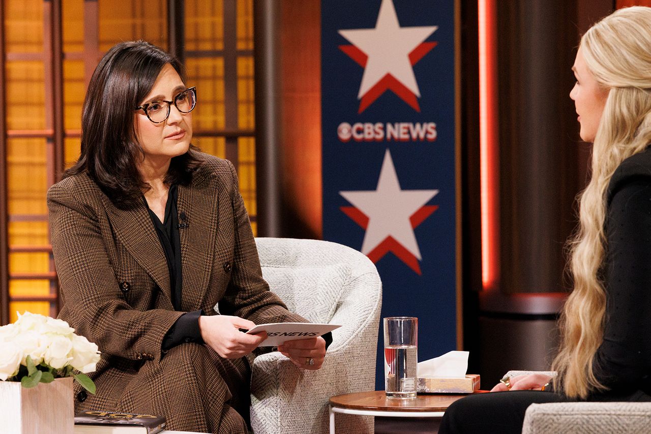 CBS News editor-in-chief Bari Weiss hosts a town hall with Erika Kirk that aired on Dec. 13, 2025Credit: Michele Crowe/CBS News via Getty