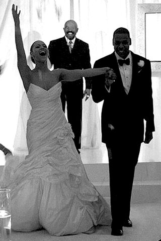 Beyoncé and Jay-Z on their wedding day April 4, 2008.Credit: Tina Knowles/ Instagram
