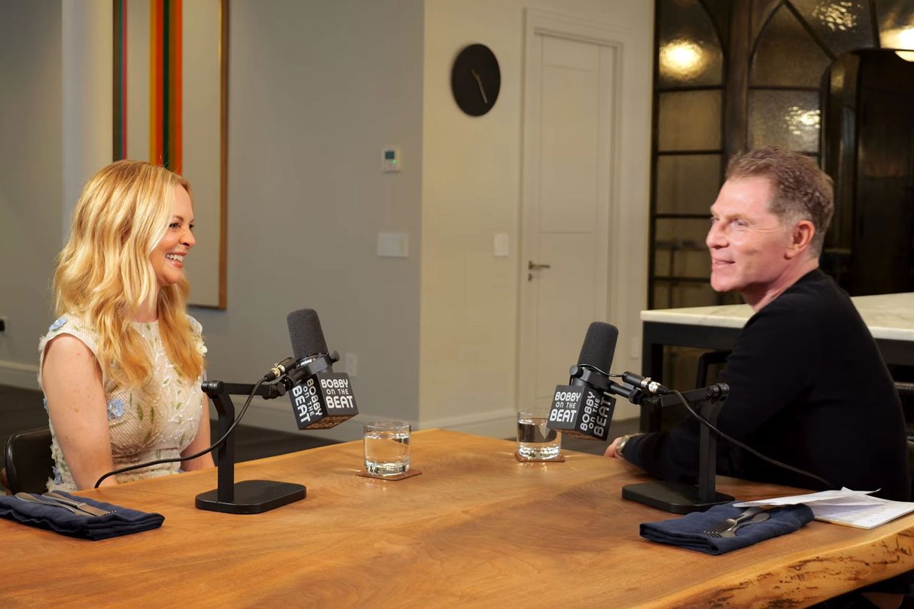 Bobby Flay and Heather Graham Heather Graham and Bobby FlayCredit: Bobby on the Beat/YouTube