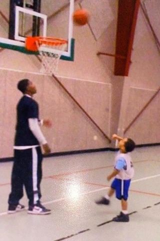 Brayden Burries playing basketball as a child.Credit: Brayden Burries/Instagram