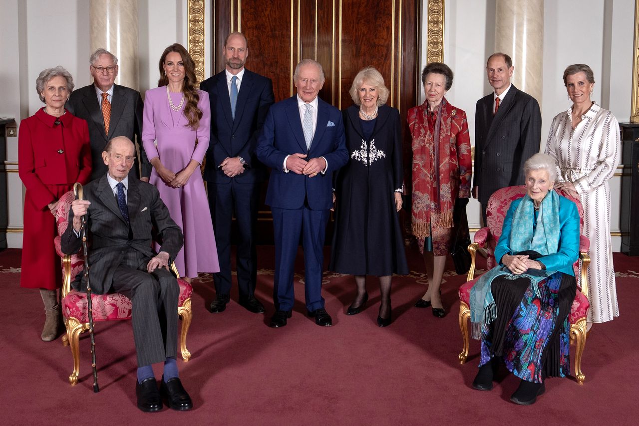 The Duchess of Gloucester, the Duke of Gloucester, the Duke of Kent, the Princess of Wales, the Prince of Wales, King Charles III, Queen Camilla, the Princess Royal, the Duke of Edinburgh, Princess Alexandra and the Duchess of Edinburgh at Buckingham Palace in London, to celebrate the 100th anniversary of Queen Elizabeth's birth on April 21, 2026.Credit: Aaron Chown/PA Images via Getty