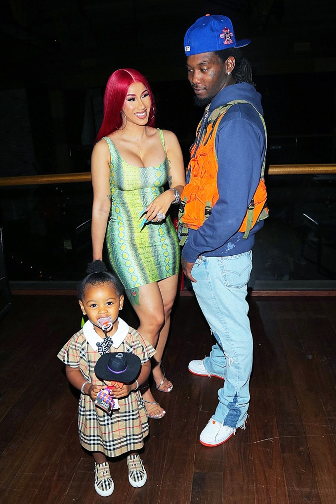 Cardi B & Offset with their daughter Kulture celebrating Father’s Day