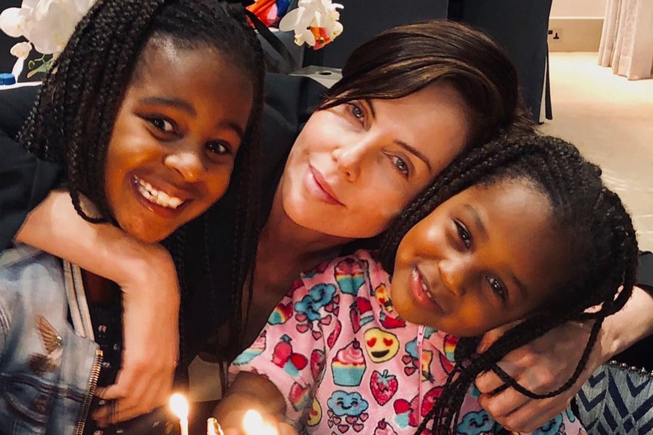Charlize Theron with her daughters Jackson and AugustCredit: Charlize Theron/Instagram