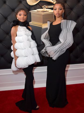 Halle Bailey (L) and Chloe Bailey of Chloe X Halle attend the 61st Annual GRAMMY Awards at Staples Center on February 10, 2019 in Los Angeles, CaliforniaCredit: Lester Cohen/Getty