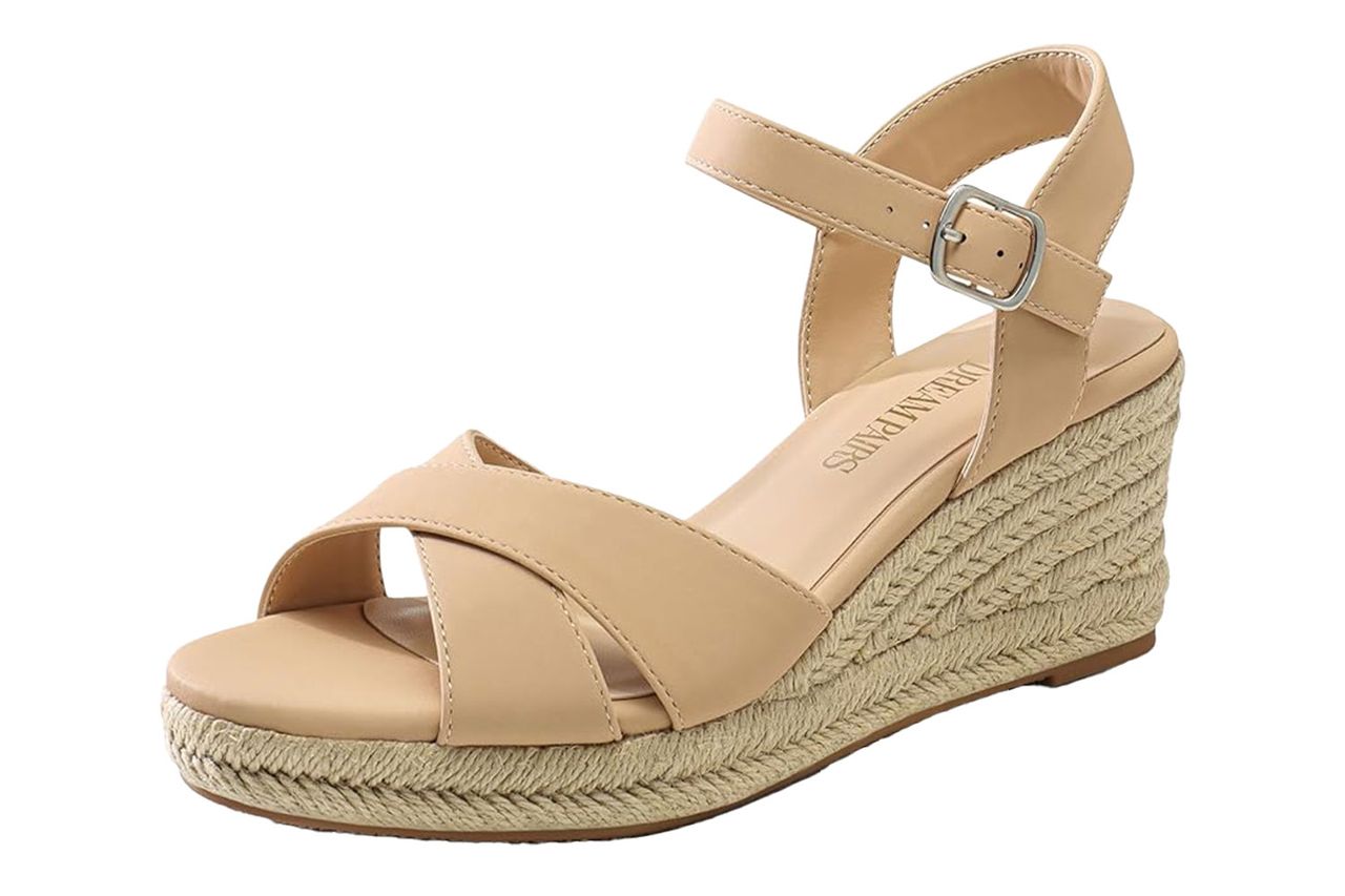 Amazon DREAM PAIRS Espadrille Dressy Wedge Sandals Credit: Amazon