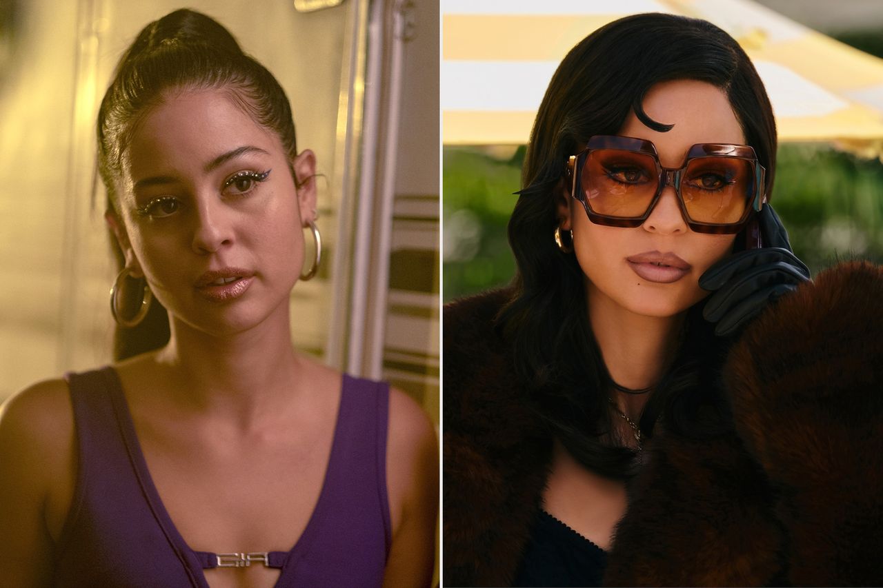 Alexa Demie in Euphoria Season 1; Alexa Demie in Euphoria Season 3.Credit: Eddy Chen/HBO; Jeremy Colegrove/HBO