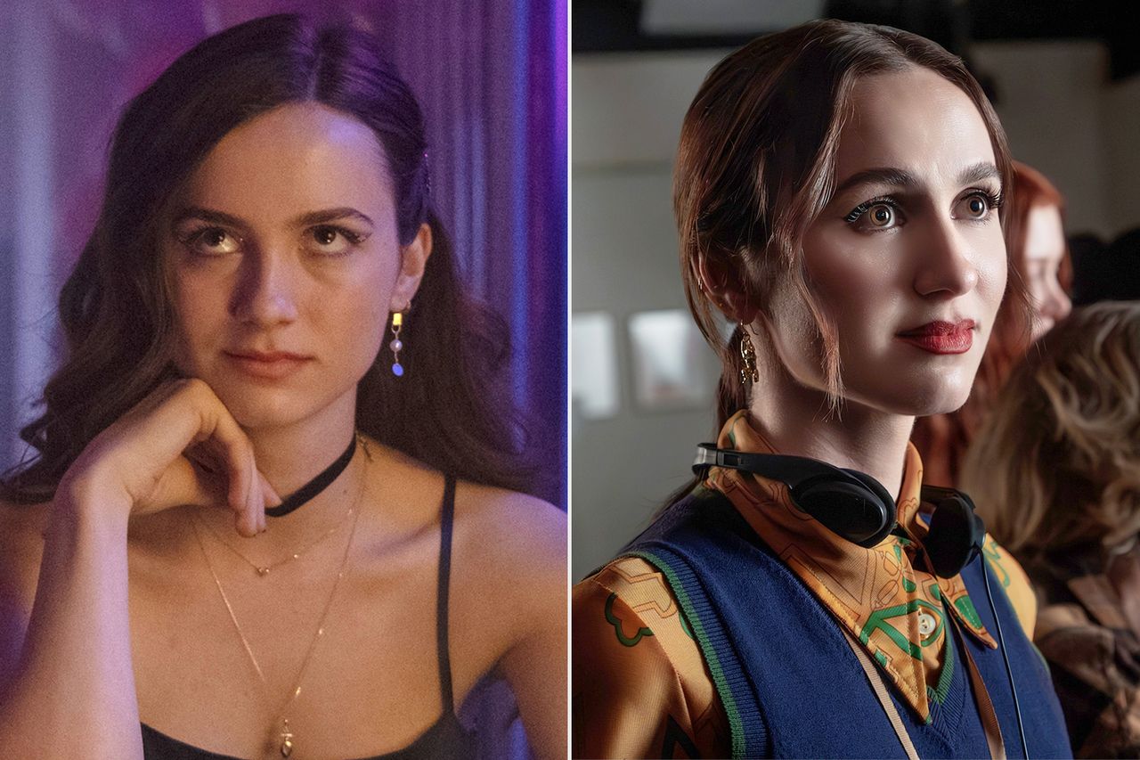 Maude Apatow in Euphoria Season 1; Maude Apatow in Euphoria Season 3.Credit: Eddy Chen/HBO (2)