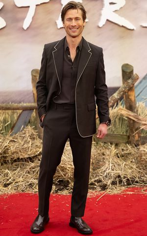 Glen Powell arrives at the European premiere of 'Twisters' at Cineworld Leicester Square in London on July 8, 2024Credit: Samir Hussein/WireImage