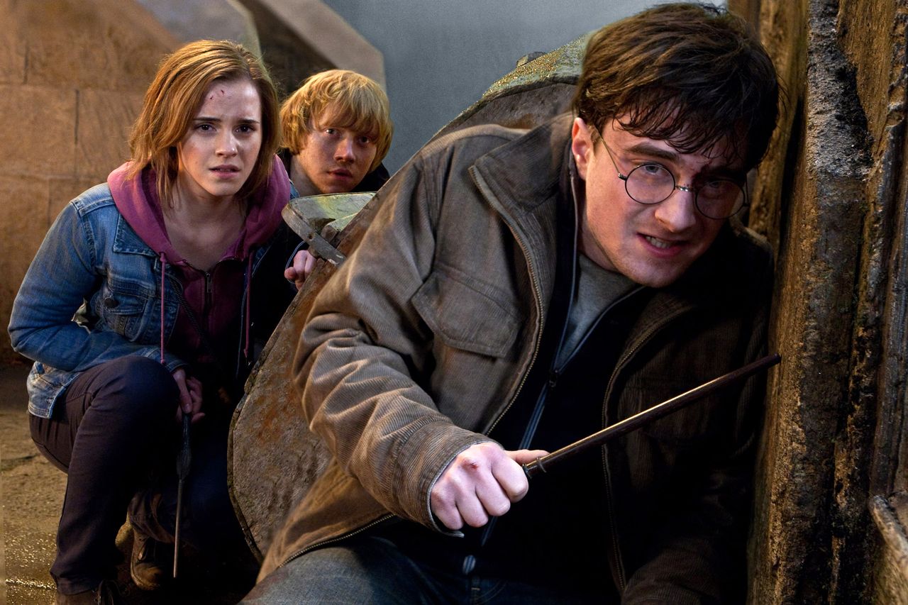 Emma Watson, Rupert Grint, Daniel Radcliffe in 'The Deathly Hallows: Part 2.'Credit: Warner Bros/Courtesy Everett Collection