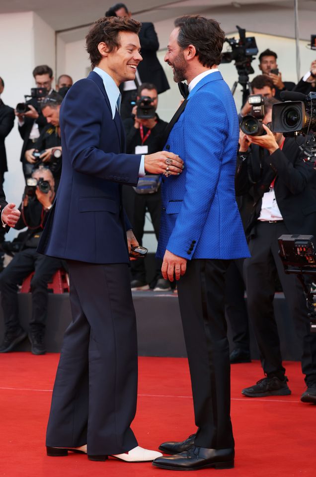 Harry Styles and Nick Kroll at the 'Don't Worry Darling' premiere at the Venice Film Festival on Sept. 5, 2022Credit: Stefania D'Alessandro/WireImage
