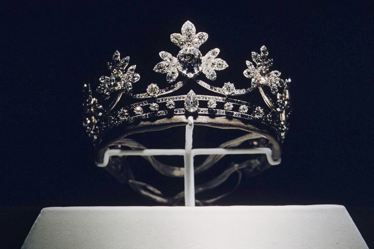 The Diamond Strawberry Leaf Tiara. The Diamond Strawberry Leaf Tiara.Credit: Mark Kauffman/The LIFE Picture Collection/Shutterstock