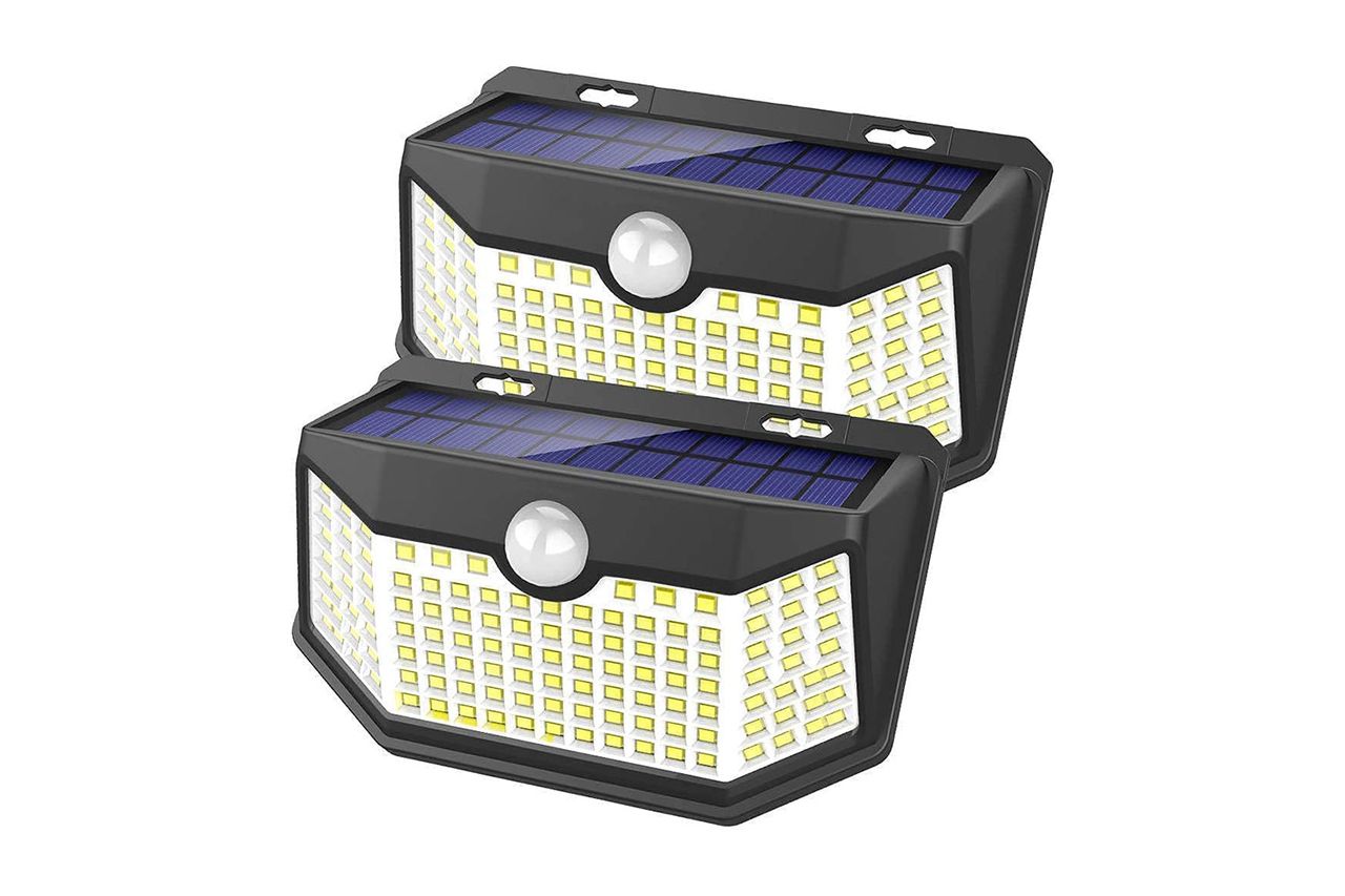HMCITY Outdoor 120 LED Solar Lights Credit: Amazon