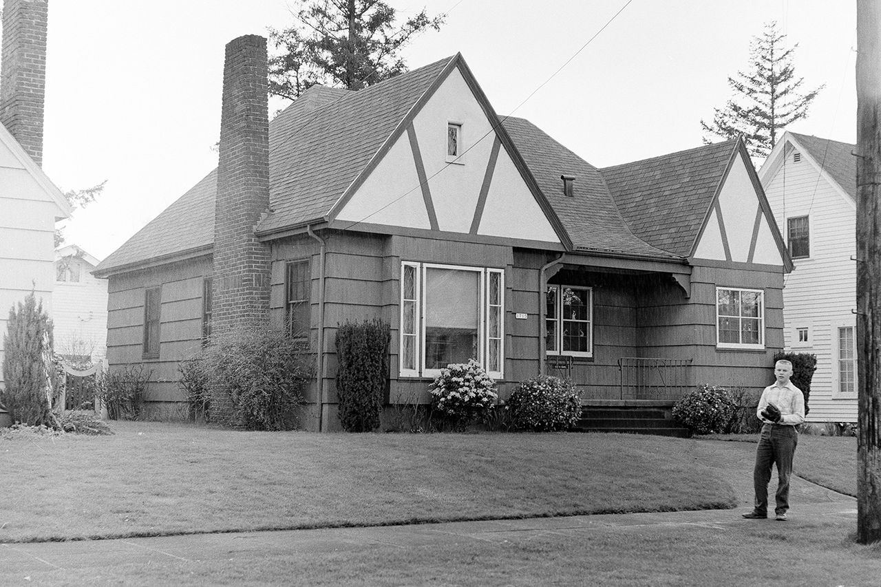 The Martin family's home is pictured in 1959Credit: AP Photo, File