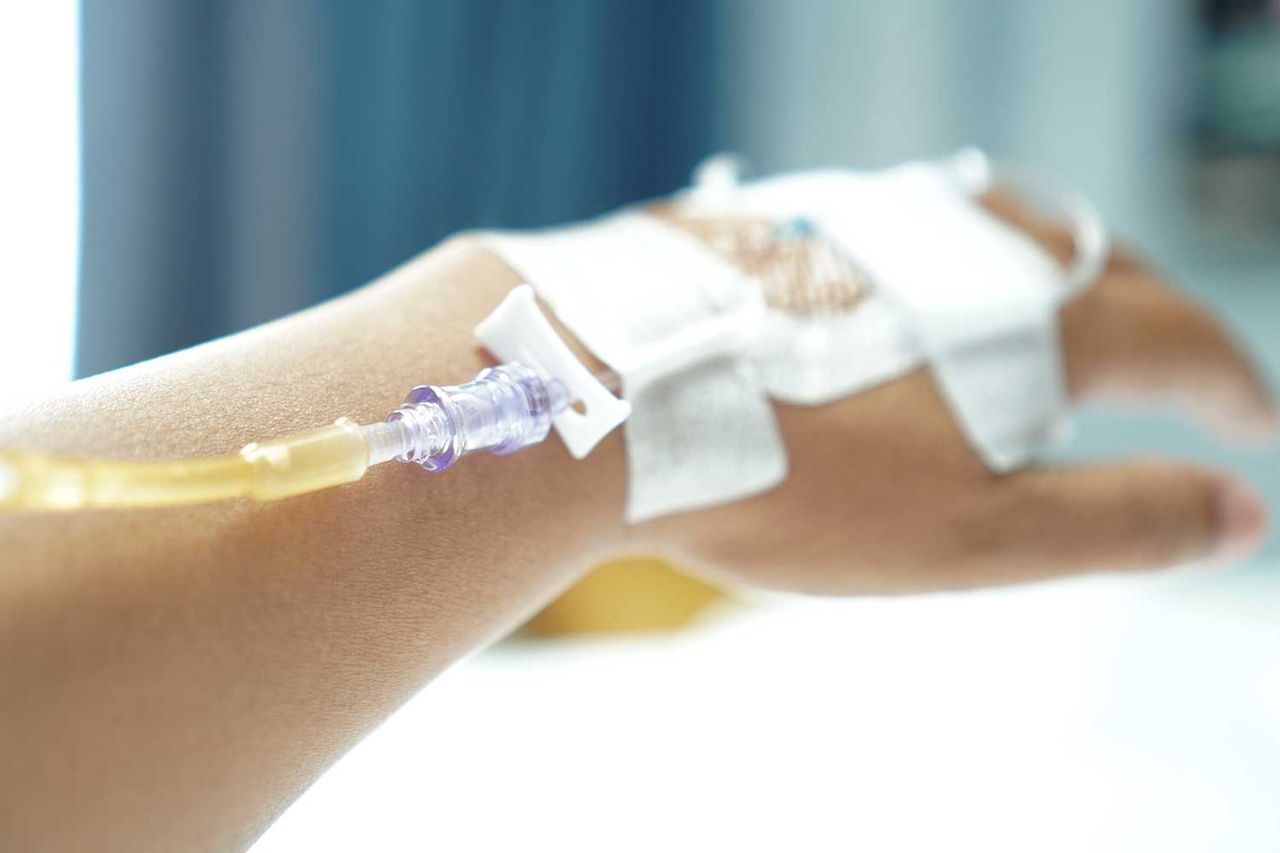 An IV connected to an person (stock image).Credit: Getty
