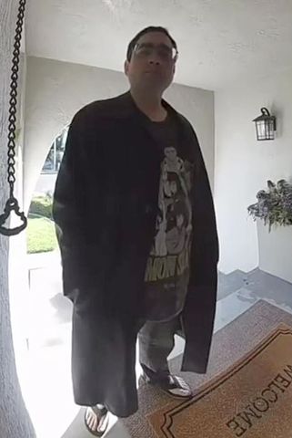 Jason Nichols broke into a house and it was captured on a RING camera Credit: Fairfield, CA Police Department/Facebook