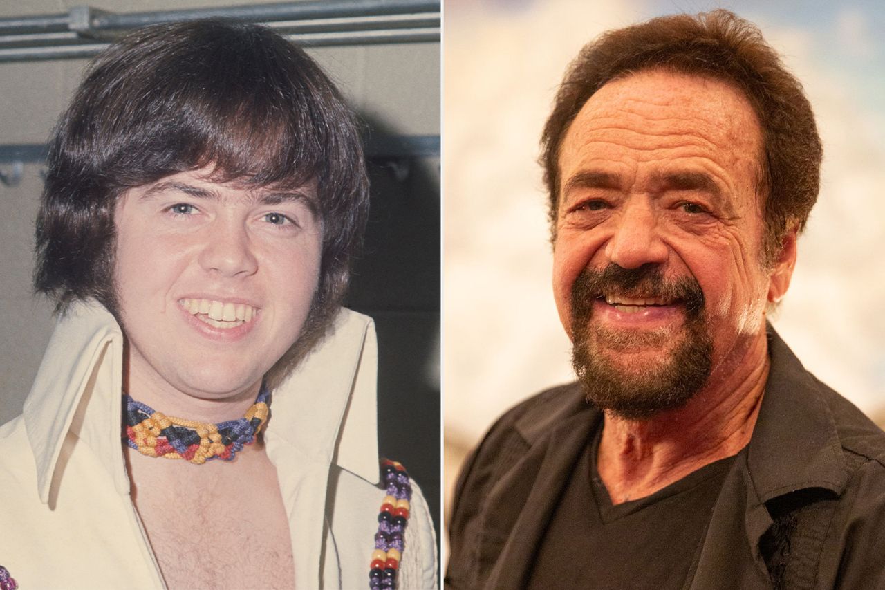 Jay Osmond, circa 1970 in New York; Jay Osmond on Aug. 23, 2022.Credit: Art Zelin/Getty; Piers Allardyce/Shutterstock