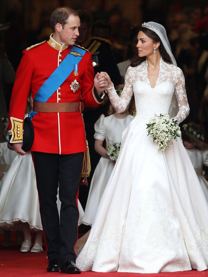Prince William, Duke of Cambridge and Catherine, Duchess of Cambridge smile following their marriage at Westminster Abbey on April 29, 2011 in London, England.Credit: Chris Jackson/Getty
