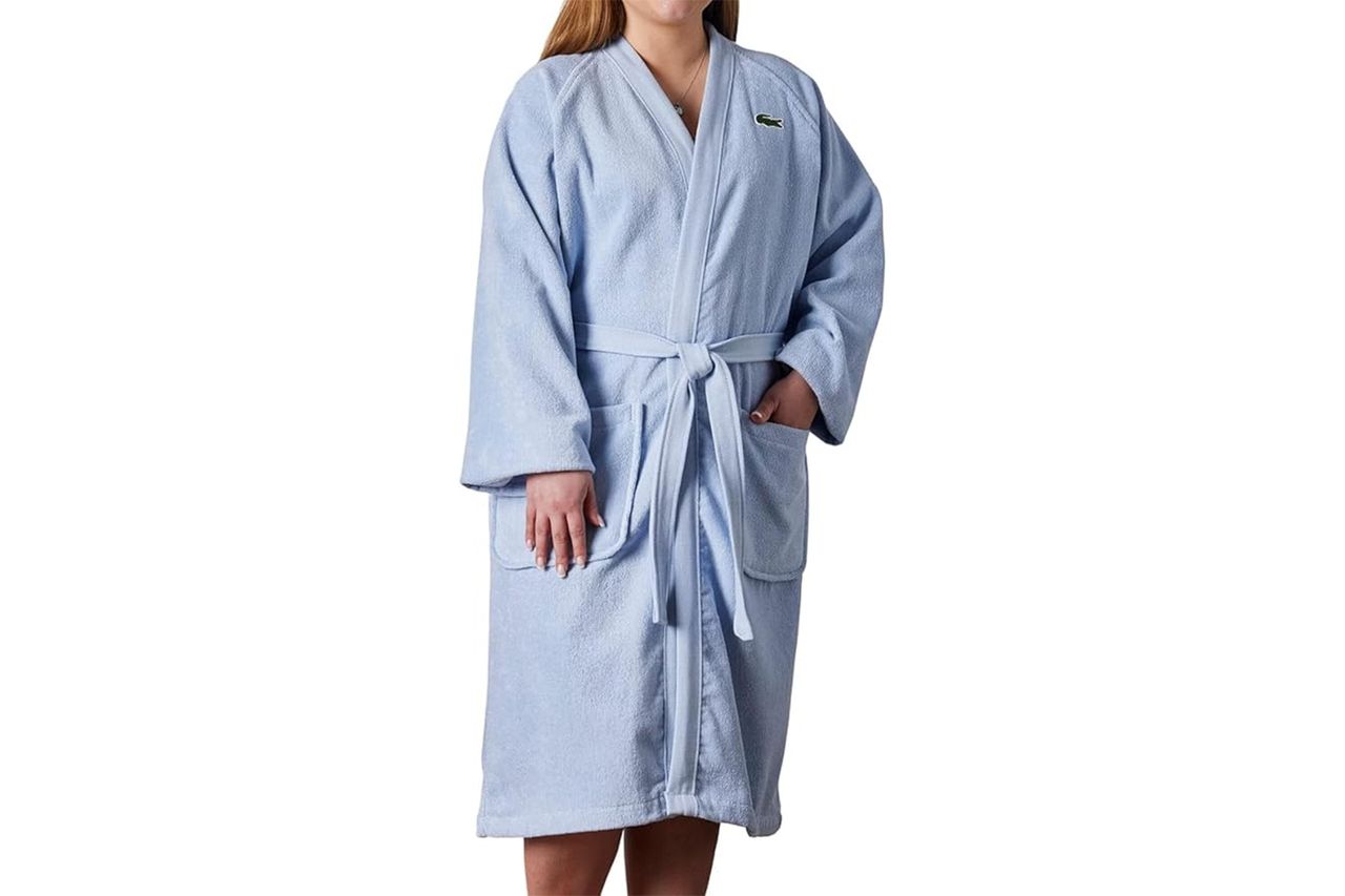 Lacoste Classic Pique Bath Robe Credit: Amazon