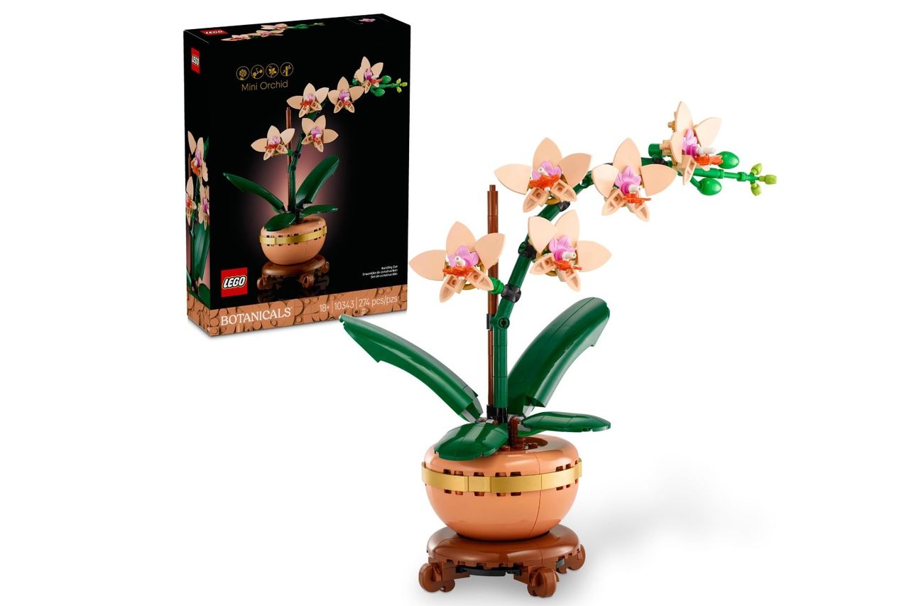 LEGO Botanicals Mini Orchid Building Set - Artificial, Fake Orchid for Home Decor Credit: Amazon