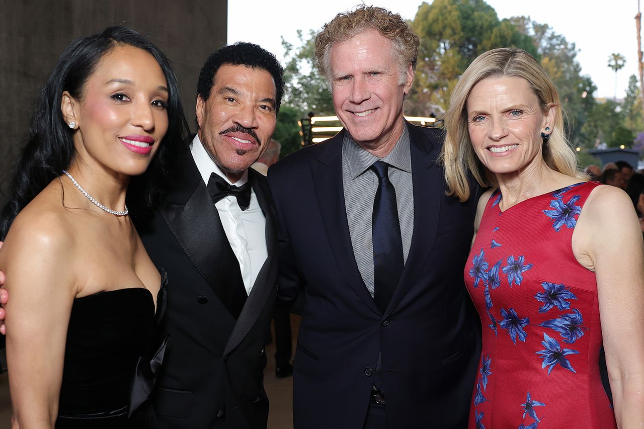 Lisa Parigi, Lionel Richie, Will Ferrell and Viveca PaulinCredit: Stefanie Keenan/Getty