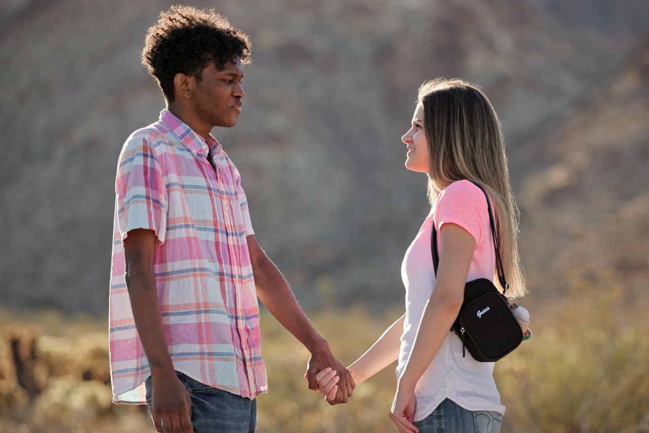 Logan and Hailey in episode 405 of LOVE ON THE SPECTRUM.Credit: Courtesy of Netflix