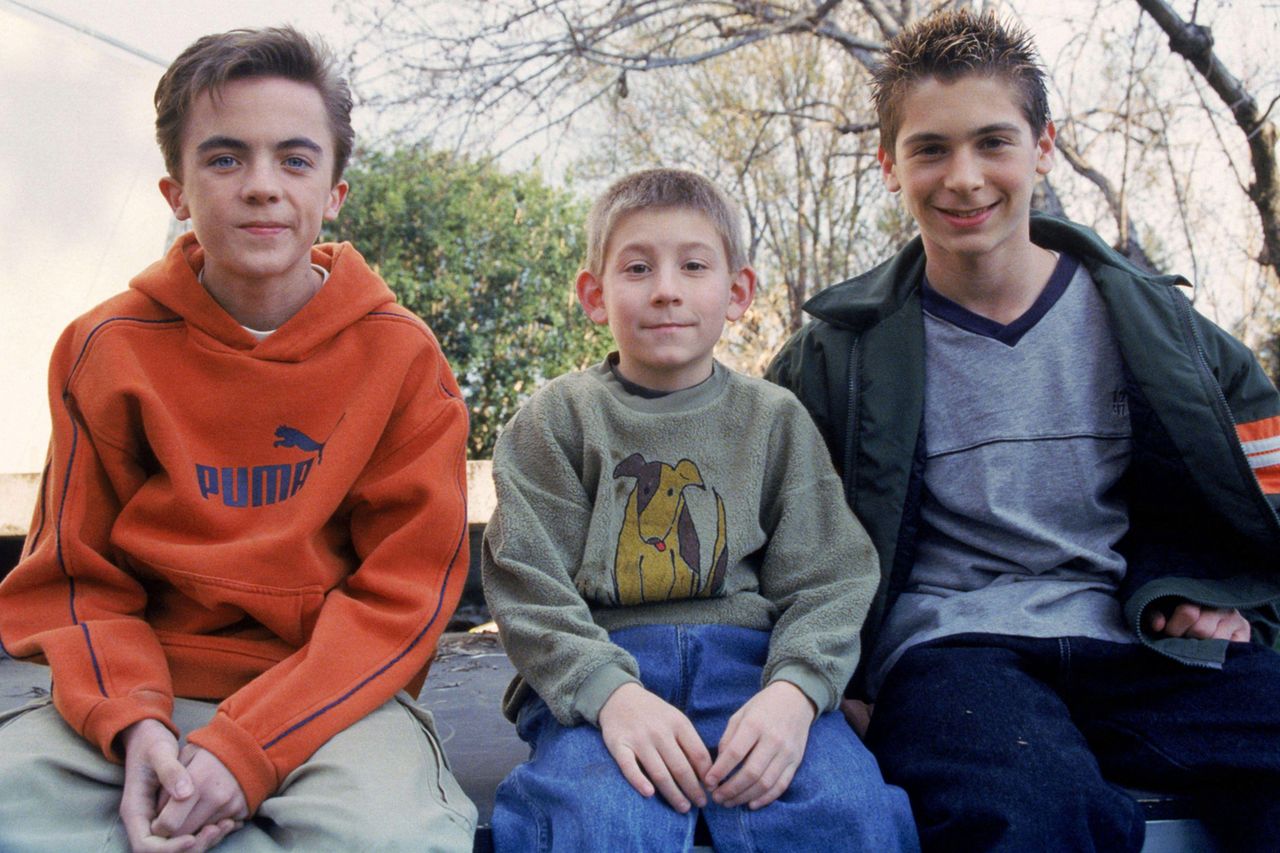 Frankie Muniz, Erik Per Sullivan and Justin Berfield in Malcolm in the Middle. Frankie Muniz, Erik Per Sullivan and Justin Berfield in Malcolm in the Middle.Credit: FOX via Alamy