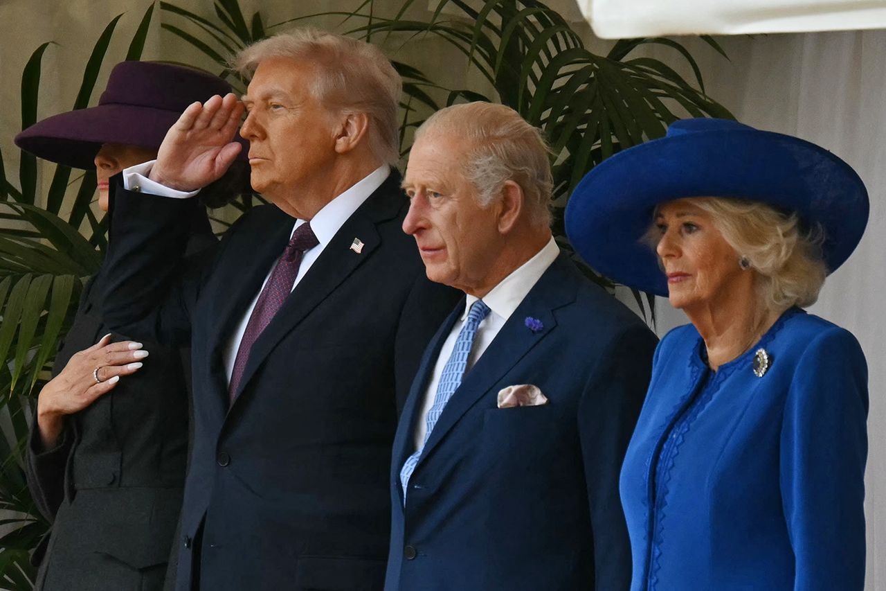 President Donald Trump with King Charles and Queen Camilla at Windsor Castle in September 2025Credit: ANDREW CABALLERO-REYNOLDS/AFP via Getty