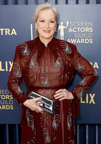 Meryl Streep attends the 30th Annual Screen Actors Guild Awards at Shrine Auditorium and Expo Hall on February 24, 2024 in Los Angeles, California Meryl Streep attends the 30th Annual Screen Actors Guild Awards at Shrine Auditorium and Expo Hall on February 24, 2024Credit: Frazer Harrison/Getty