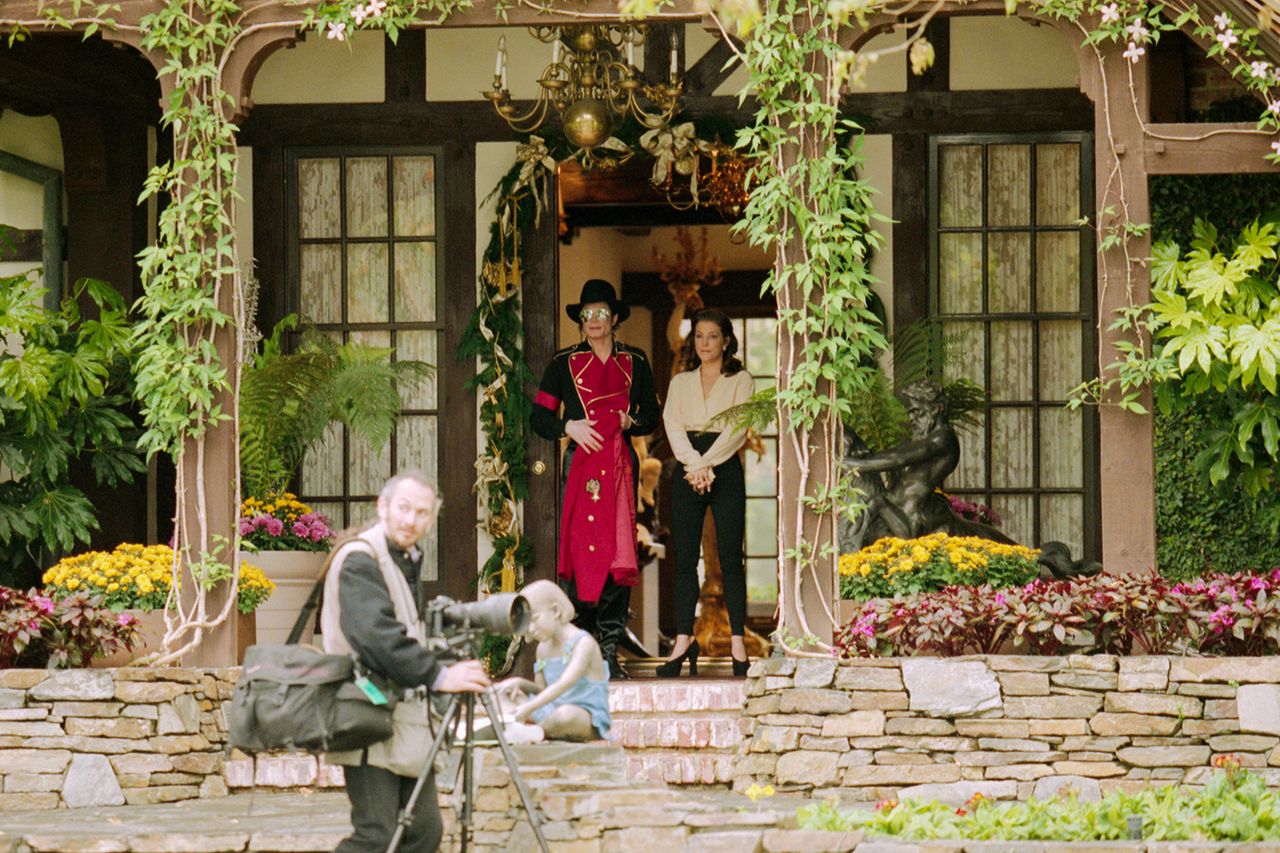 Michael Jackson and then-wife Lisa Marie Presley at Neverland Ranch.Credit: Steve Starr/CORBIS/Corbis via Getty