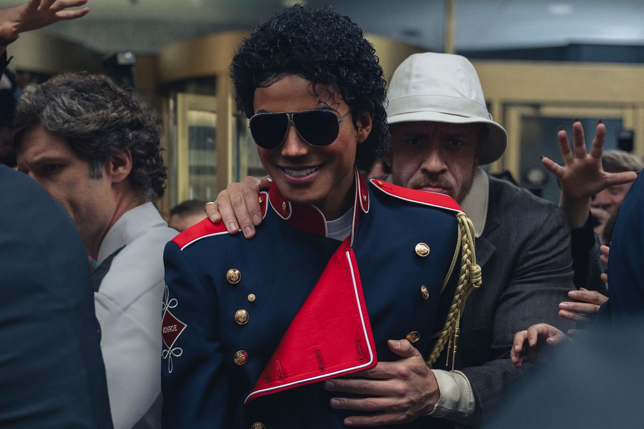 Jaafar Jackson and KeiLyn Durrel Jones in MichaelCredit: Glen Wilson/Lionsgate