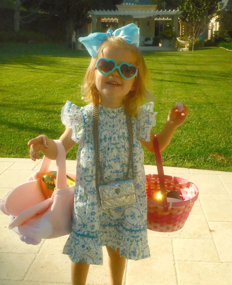 Paris Hilton Easter Bunny Pics with Her Kids London collecting Easter eggsCredit: Paris Hilton/Instagram