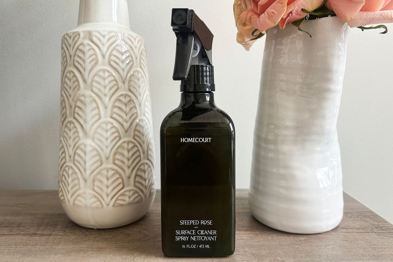 Homecourt Surface Cleaner on a wooden surface Credit: People / Madison Yauger