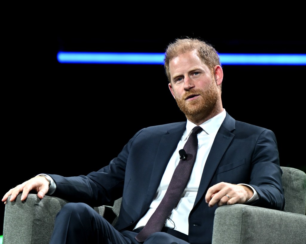 Prince Harry speaking at the International Association of Privacy Professionals Conference.