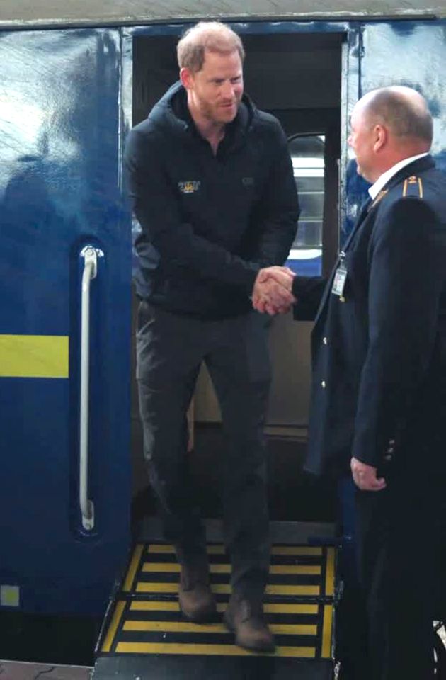 Prince Harry is pictured in Kyiv, Ukraine in September 2025Credit: Ukrzaliznytsia/Instagram