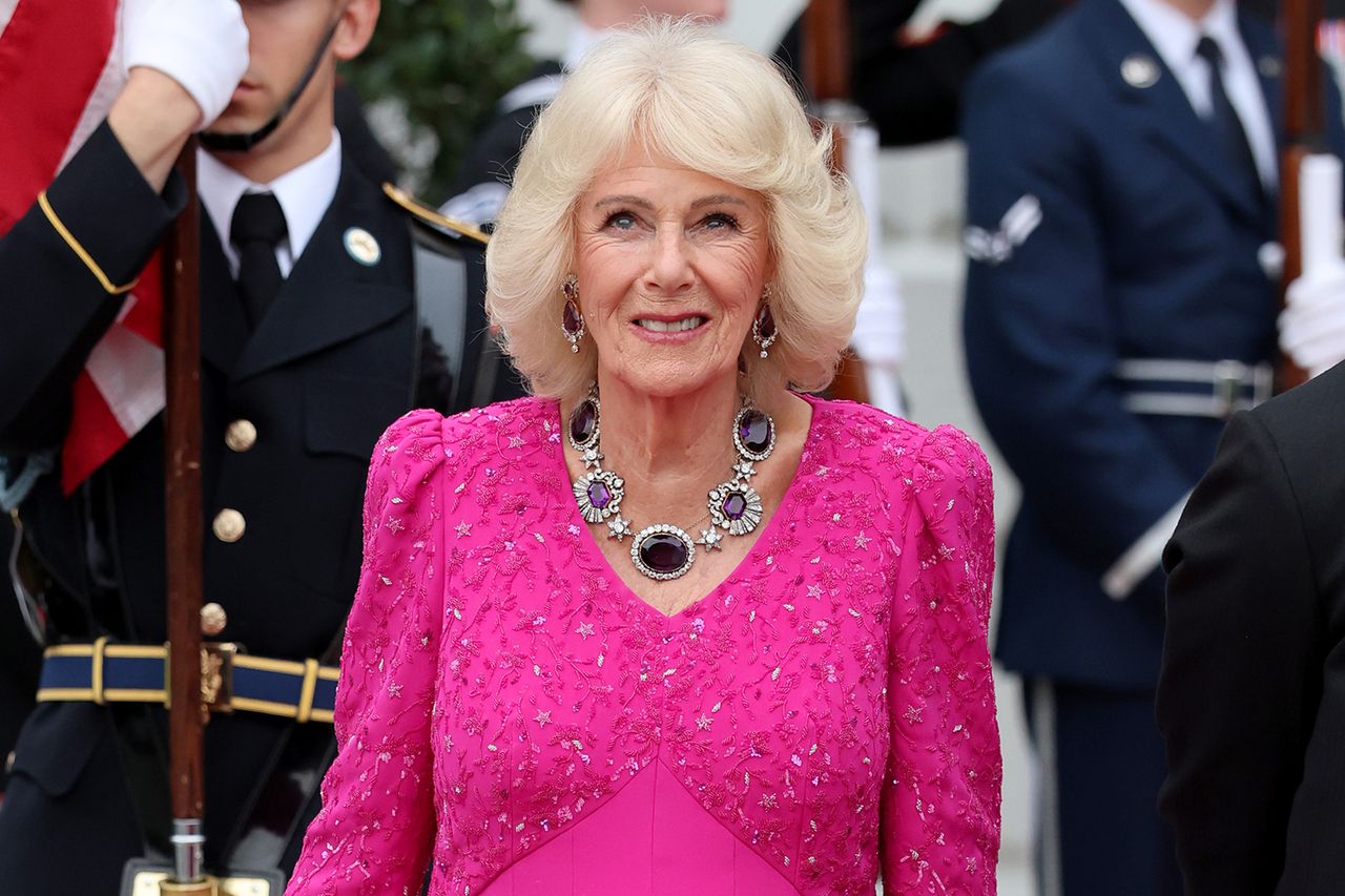 Queen Camilla at the White House on April 28, 2026.Credit: Chris Jackson/Getty