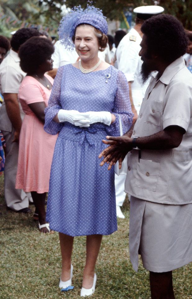Queen Elizabeth visits the capital of the Solomon Islands on her Commonwealth Tour on Oct. 18, 1982Credit: Tim Graham Photo Library