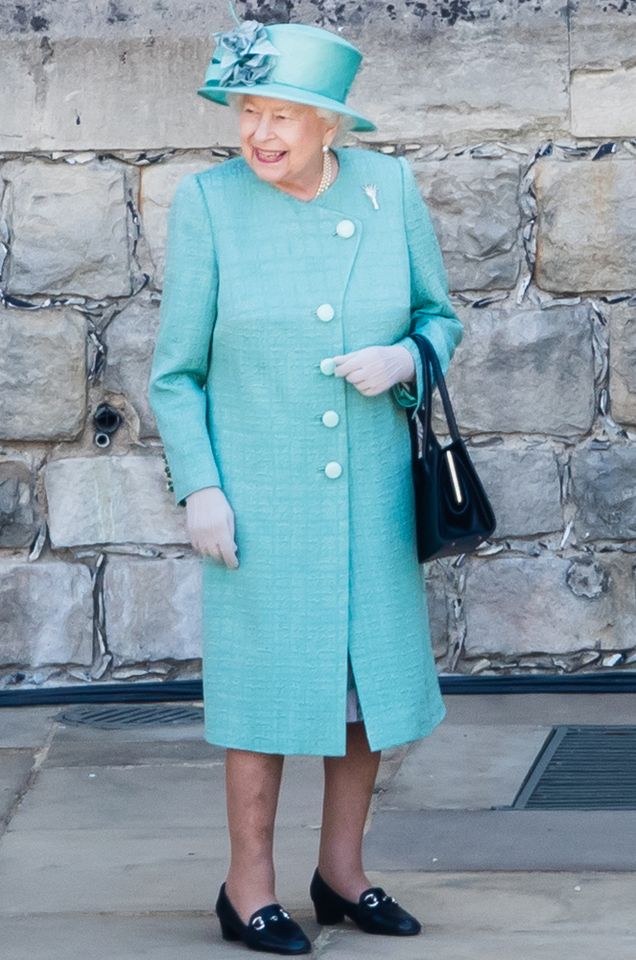 Queen Elizabeth attends Trooping the Colour at Windsor Castle in Windsor, England, on June 13, 2020Credit: Pool/Samir Hussein/WireImage