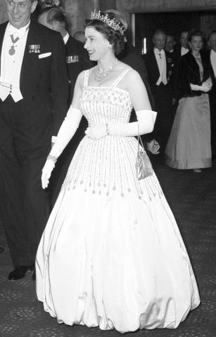Queen Elizabeth attends the world charity premiere of 'Lawrence of Arabia' at the Odeon Leicester Square in London in October 1962Credit: PA Images via Getty