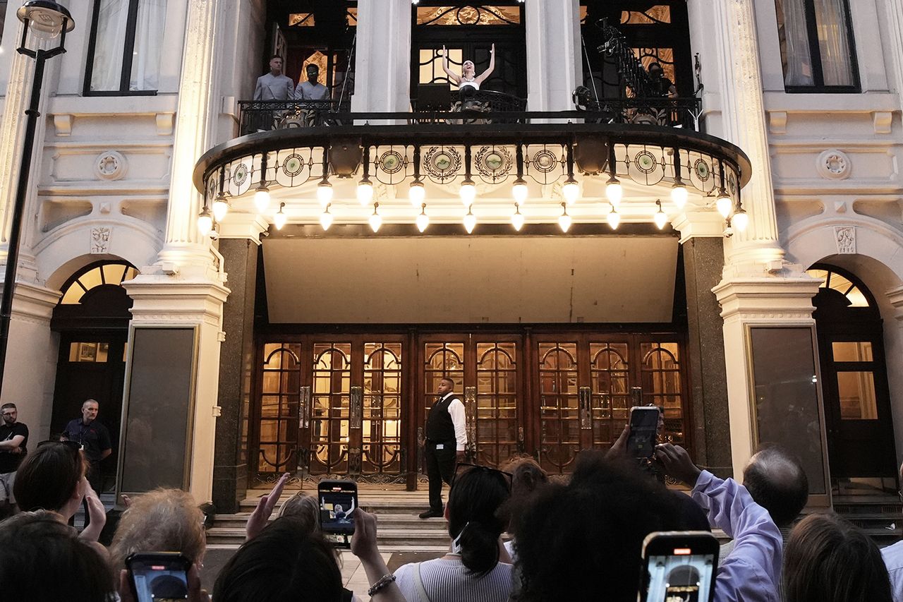 Rachel Zegler performs at the London Palladium on Thursday June 19, 2025.Credit: Jordan Pettitt/PA Images via Getty