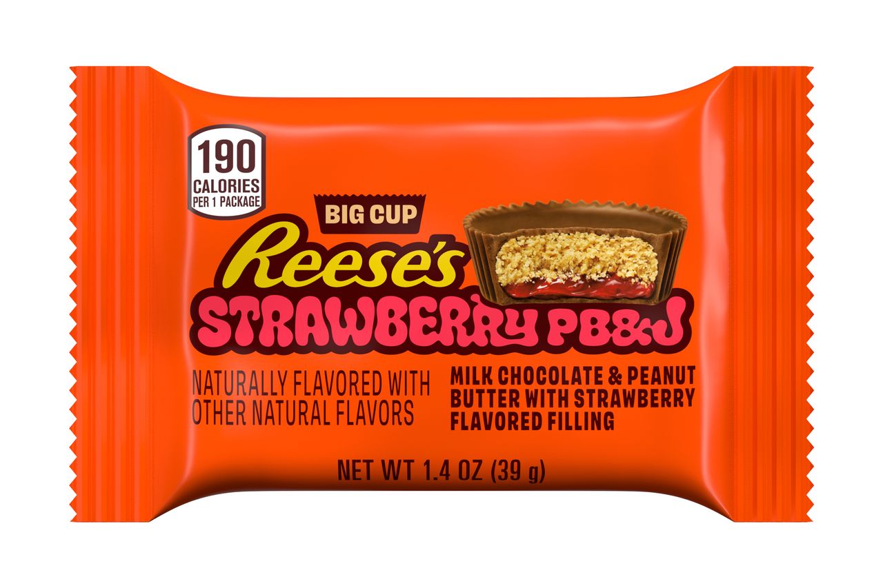 REESE’S Strawberry PB&J big cupCredit: The Hershey Company